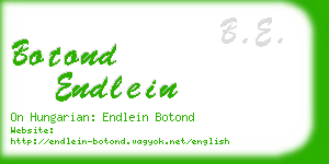 botond endlein business card